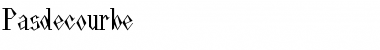 Download Pasdecourbe Regular Font Title Preview