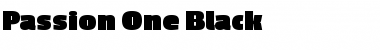 Download Passion One Black Font Title Preview