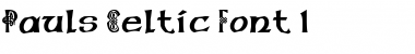 Download Pauls Celtic Font 1 Regular Font Title Preview