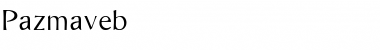 Download Pazmaveb Regular Font Title Preview