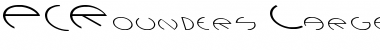 Download PCRounders Large Lefty Regular Font Title Preview