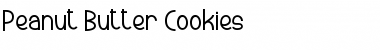 Download Peanut Butter Cookies Regular Font Title Preview