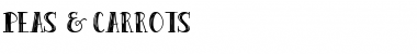 Download Peas & Carrots Regular Font Title Preview