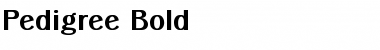 Download Pedigree Bold Font
