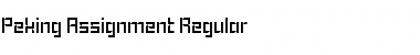 Download Peking Assignment Regular Font Title Preview