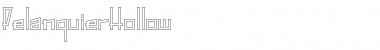 Download PelanquierHollow Regular Font Title Preview