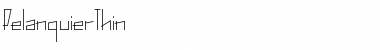 Download PelanquierThin Regular Font Title Preview