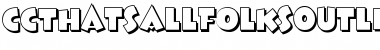 Download CCThatsAllFolksOutline Bold Font Title Preview