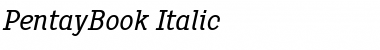 Download Pentay Book Italic Font Title Preview
