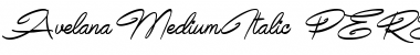 Download Avelana Medi Ital PERSONAL USE Regular Font Title Preview