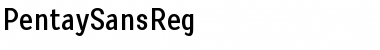 Download Pentay Sans Regular Font Title Preview