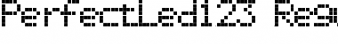 Download PerfectLed123 Regular Font Title Preview