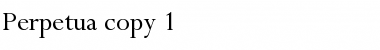 Download Perpetua Regular Font Title Preview