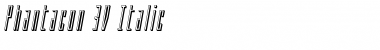Download Phantacon 3D Italic Italic Font Title Preview