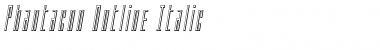 Download Phantacon Outline Italic Outline Italic Font Title Preview