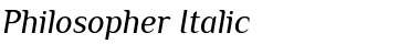 Download Philosopher Italic Font Title Preview