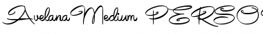 Download Avelana Medi PERSONAL USE Regular Font Title Preview