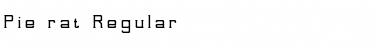 Download Pie-rat Regular Font Title Preview