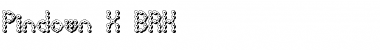 Download Pindown X BRK Normal Font Title Preview