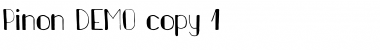 Download Pinon DEMO Font Title Preview