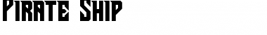 Download Pirate Ship Regular Font Title Preview