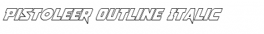 Download Pistoleer Outline Italic Italic Font Title Preview