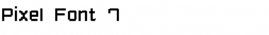 Download Pixel Font7 Regular Font Title Preview
