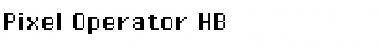 Download Pixel Operator HB Regular Font Title Preview