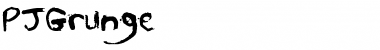 Download PJGrunge Regular Font Title Preview