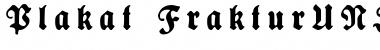 Download Plakat-FrakturUNZ1L Italic Font Title Preview