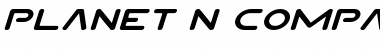Download Planet N Compact Expanded Italic Expanded Italic Font Title Preview