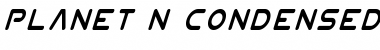 Download Planet N Condensed Italic Condensed Italic Font Title Preview