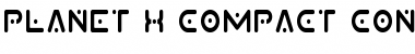 Download Planet X Compact Condensed Condensed Font Title Preview