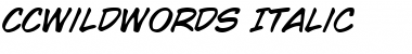 Download CCWildWords Italic Font Title Preview