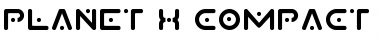 Download Planet X Compact Regular Font Title Preview