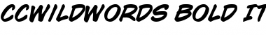 Download CCWildWords BoldItalic Font Title Preview