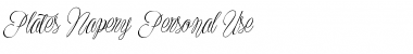 Download Plates Napery Personal Use Regular Font Title Preview