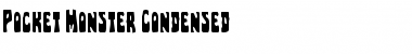 Download Pocket Monster Condensed Condensed Font Title Preview
