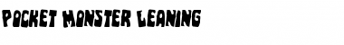 Download Pocket Monster Leaning Regular Font Title Preview