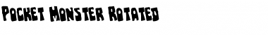Download Pocket Monster Rotated Regular Font Title Preview