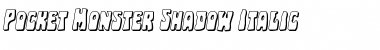 Download Pocket Monster Shadow Italic Italic Font Title Preview