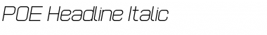 Download POE Headline Italic Font Title Preview
