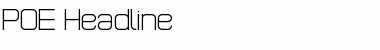Download POE Headline Regular Font Title Preview