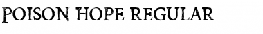 Download Poison Hope Regular Font Title Preview