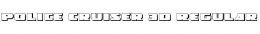 Download Police Cruiser 3D Regular Font Title Preview