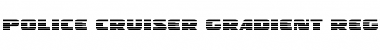 Download Police Cruiser Gradient Regular Font Title Preview
