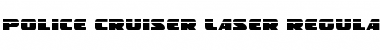 Download Police Cruiser Laser Regular Font Title Preview