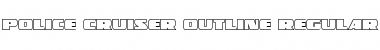 Download Police Cruiser Outline Regular Font Title Preview