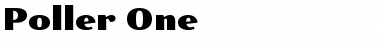 Download Poller One Regular Font Title Preview