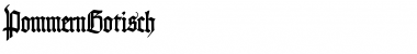 Download Pommern Gotisch Regular Font Title Preview